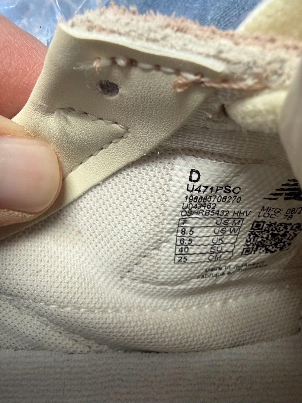 New Balance® Unisex 471 Incence Timberwolf Sneakers size 8.5W- 7M NW864 - Picture 5 of 5